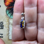 Crazy Tiger Stripe Boulder Opal Pendant in Sterling Silver