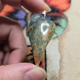 Gary Green Jasper Pendant – Sinter Mat from McDermitt Caldera