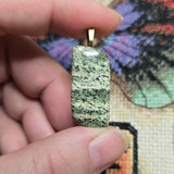 Zebra Jasper Pendant – Striped Green Shimmer Stone
