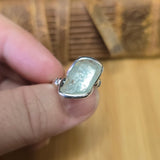 Aquamarine Sterling Silver Ring Size 7.5 – Raw Natural Crystal