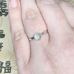Bright Labradorite Ring in Sterling Silver Sz 9.5