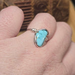 Natural Turquoise Ring Size 10.5 – Arizona Stone in Sterling Silver