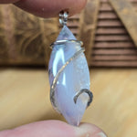 Rare Purple Agate Pendant – Stormlight Veins in Sterling Silver