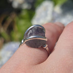Rare Purple Tourmaline Ring sz 5.5 – Sterling Silver Natural Crystal