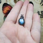 Royal Blue Faceted Labradorite Antiqued Sterling Silver Pendant - Rock Your World 