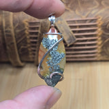 Golden Marcasite Carnelian Pendant – Ombre Flame in Sterling Silver
