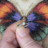 Australian Precious Opal Ring in Sterling Silver Size 6