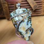 River Jasper Pendant – Mosslight Current in Sterling Silver