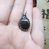 RARE Oregon Deschutes Picture Jasper Pendant in Sterling Silver - Rock Your World 