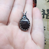 RARE Oregon Deschutes Picture Jasper Pendant in Sterling Silver