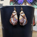 Crazy Lace Agate Earrings in 14kt Yellow Gold Fill