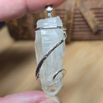 Quartz Crystal Pendant – Ice Ladder in Sterling Silver