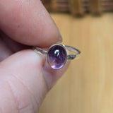 Purple Amethyst Ring sz 5.5 – Handmade Sterling Silver Jewelry