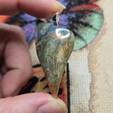 Gary Green Jasper Pendant – Sinter Mat from McDermitt Caldera