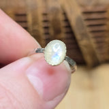 Rainbow Flash Moonstone Ring sz 5.75 – Sterling Silver