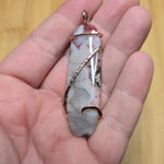 Parallax Agate Pendant in 14kt Rose Gold Fill
