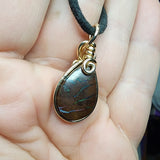 Australian Boulder Opal Pendant in 14kt Yellow Gold Filled - Double Sided