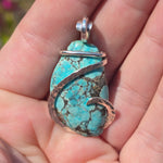 Turquoise Pendant – Sterling Silver with Ancient Calm - Rock Your World 