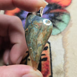 Gary Green Jasper Pendant – Sinter Mat from McDermitt Caldera