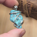 Turquoise Pendant – Sterling Silver with Rare Nugget - Rock Your World 