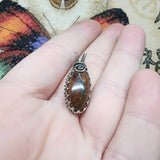 Australian Boulder Opal Pendant in Sterling Silver