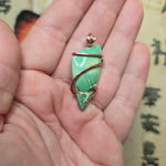 Sea Sediment Jasper Pendant – Copper Wrap