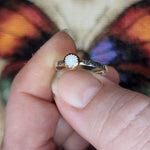 Australian Precious Opal Ring in Sterling Silver & Copper Size 6.5