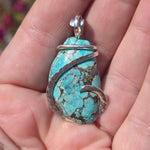 Turquoise Pendant – Sterling Silver with Ancient Calm - Rock Your World 