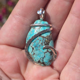 Turquoise Pendant – Sterling Silver with Ancient Calm - Rock Your World 