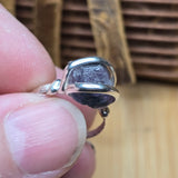Rare Purple Tourmaline Ring sz 5.5 – Sterling Silver Natural Crystal