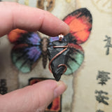 Basenite Arrowhead Pendant – Copper Wrapped Stone