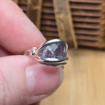 Rare Purple Tourmaline Ring sz 5.5 – Sterling Silver Natural Crystal