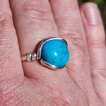 Sleeping Beauty Turquoise Ring – Sterling Silver sz 12