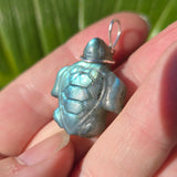 Driftglow – Labradorite Sea Turtle Pendant in Sterling Silver