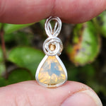 Rare 19ct Opal Butte Oregon Pendant - Sterling & 14k Gold Fill