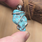 Turquoise Pendant – Sterling Silver with Rare Nugget - Rock Your World 