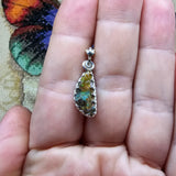 Rainbow Sparkles Boulder Opal Pendant in Sterling Silver