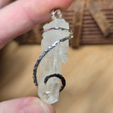 Quartz Crystal Pendant – Ice Ladder in Sterling Silver