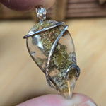 Water Clear Moss Agate Pendant – Forest Beneath Glass in Sterling Silver