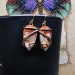 Fiery Crazy Lace Agate Earrings in 14kt Yellow Gold Fill