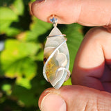 Red-Green Moss Agate Pendant - Sterling Forged Embrace
