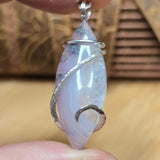 Rare Purple Agate Pendant – Stormlight Veins in Sterling Silver