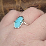Natural Turquoise Ring Size 10.5 – Arizona Stone in Sterling Silver