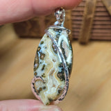 River Jasper Pendant – Forest Current in Sterling Silver