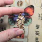 Picture Jasper Arrowhead Pendant – Copper Wrapped