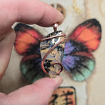 Dendritic Tiger Agate Pendant in Copper – Indonesian Plume Agate