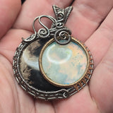 Sun + Moon Eclipse Pendant - Sterling Silver 14kt Gold Fill Pendant