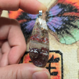 Mystery Plume Jasper Agate Pendant – Hand-Cut Collector Stone Necklace