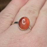 Carnelian Agate Ring sz 11 – Rare Red Agate from Southwest Washington