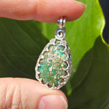 Kingman Turquoise Probably Pendant – Sterling Silver, Wild and Weird - Rock Your World 
